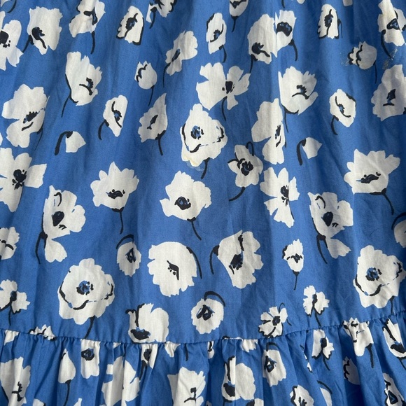 Zara 100% cotton Floral Blue Maxi Skirt sz XS/S nwot, 004 - Picture 7 of 7